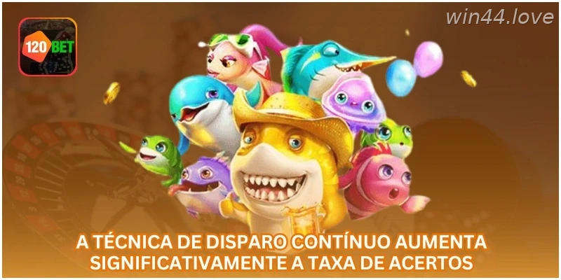 Disparo contínuo pode ajudar contra alvos resistentes no Rei da Pesca.