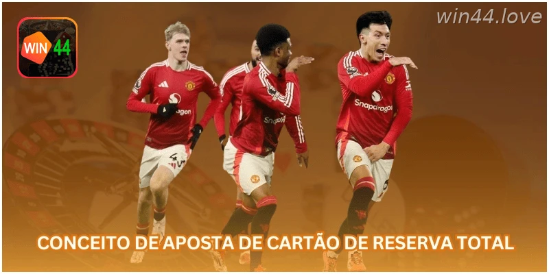 Conceito de aposta em total booking de cartões no futebol.