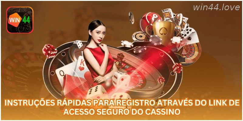 Instruções rápidas para criar conta pelo link seguro da plataforma.